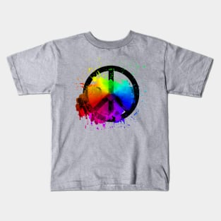 Peace of a Rainbow - Rainbow Kids T-Shirt